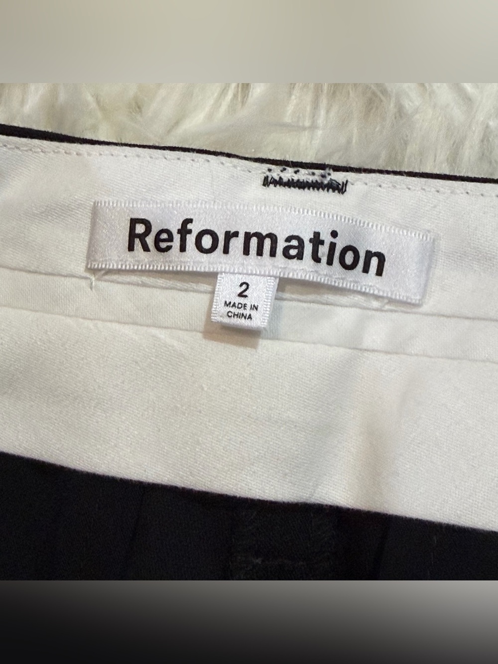 Reformation Black Wide Leg Pants - Picture 7 of 13